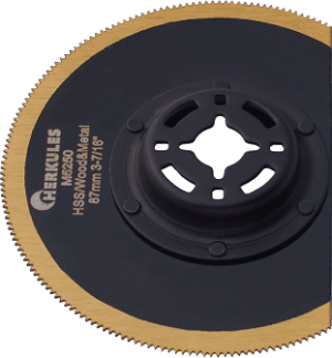 M5250   Titan Nitrid beschichtetes HSS Segmentsägeblatt 87mm abgekröpft M42