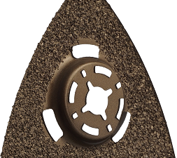 M5530   Delta Hartmetall Schleifplatte 80x80x80 abgekröpft ähnlich FEIN 6 37 31 001 01 4