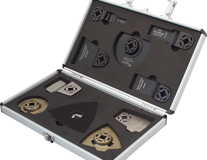 M1000   Einsatzwerkzeuge-Sortiment für Multi Schleifer im Alu Koffer, 10-tlg.